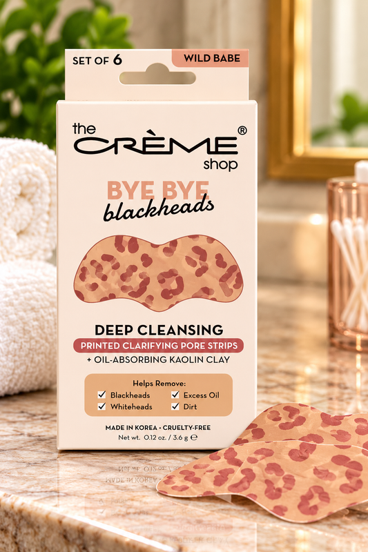 The Crème Shop Bye Bye Blackhead Nose Strips - Wild Babe - 6 Count