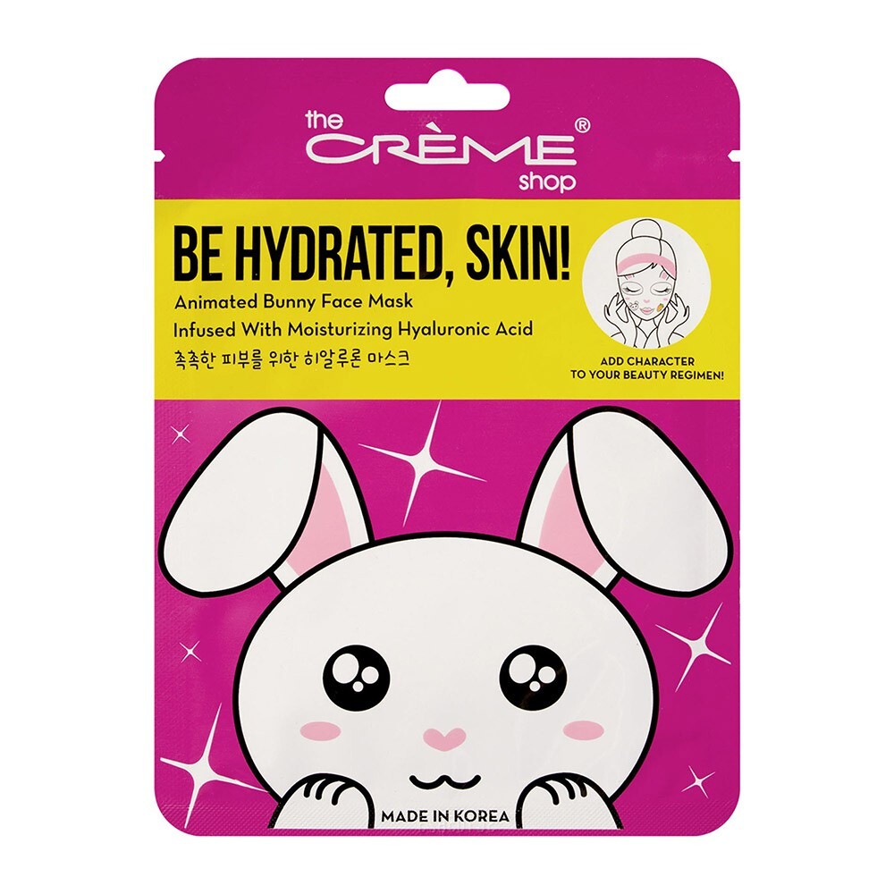 The Crème Shop - Be Hydrated, Skin! Animated Bunny Face Mask - 3 Pack