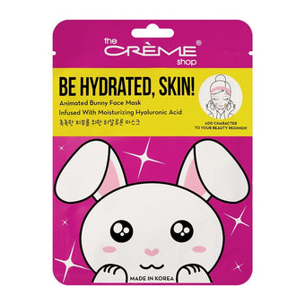The Crème Shop - Be Hydrated, Skin! Animated Bunny Face Mask - 3 Pack